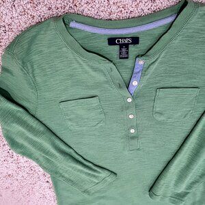 Chaps quarter sleeve shirt